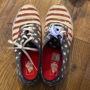 Vans American Flag Shoes - Mens size 13 - lightly used